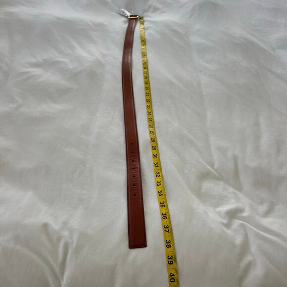 Madewell NWT Square Buckle Leather English Saddle Belt, Size Small Small - Picture 7 of 7